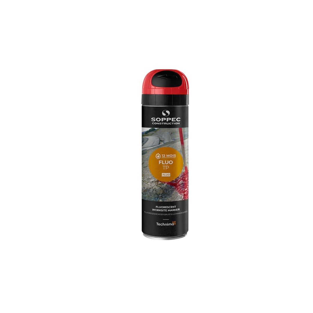 Soppec Märkspray Fluo TP Nordic - Röd, 500ml -