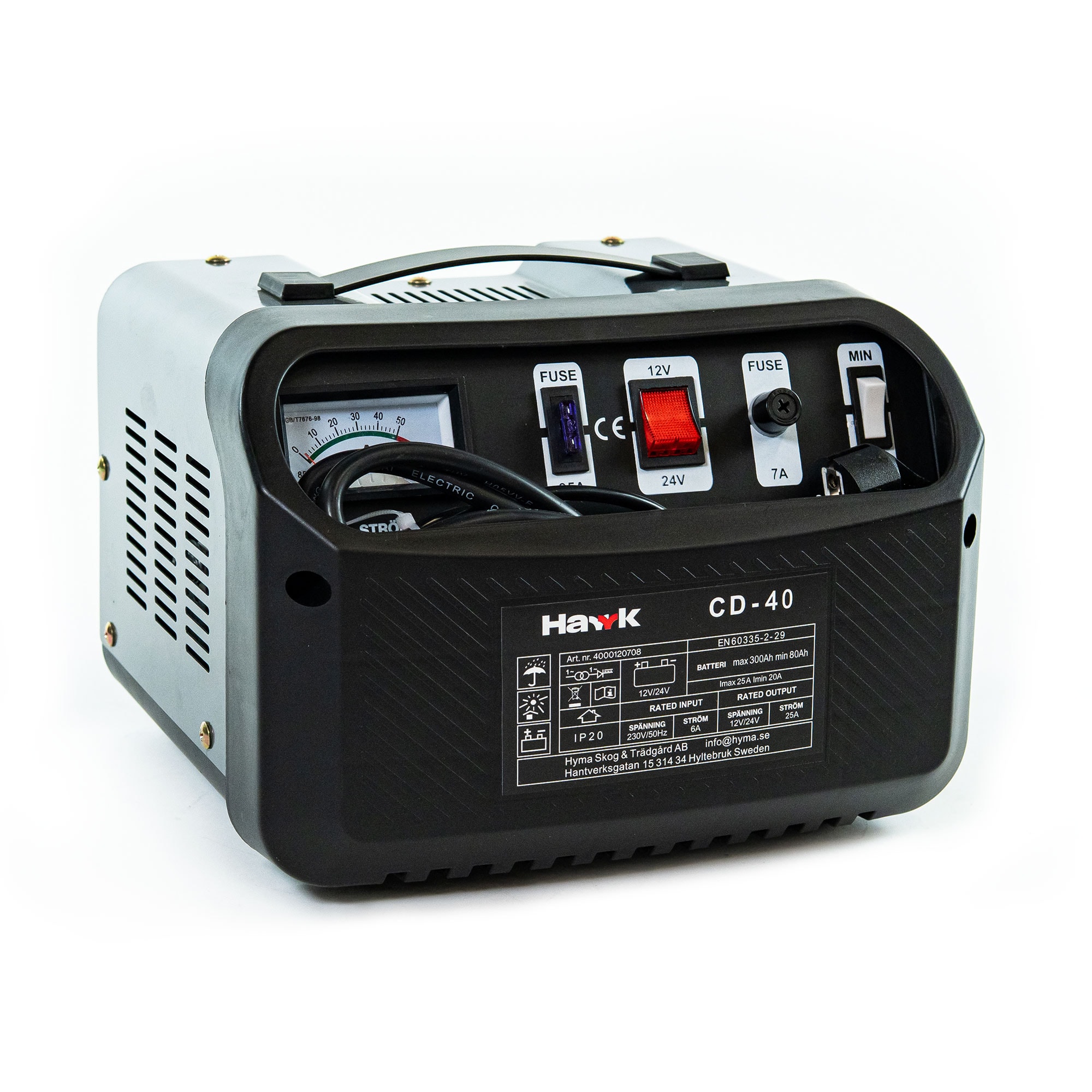 Hawk Batteriladdare CD-40 12/24V 25A