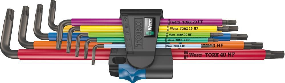 Wera Torx-avainsarja Color HF, TX8–40, 9 osaa