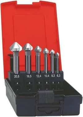 Format Konisk forsenkersett HSS lang 6,3-20,5mm 90gr 90gr