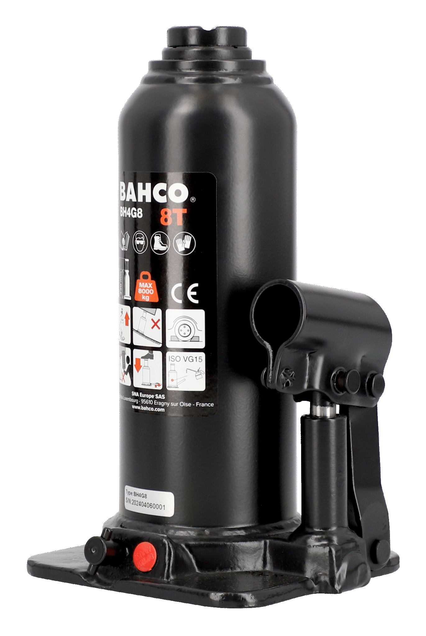 Bahco søjledonkraft BH4G8 8 ton, udlejning