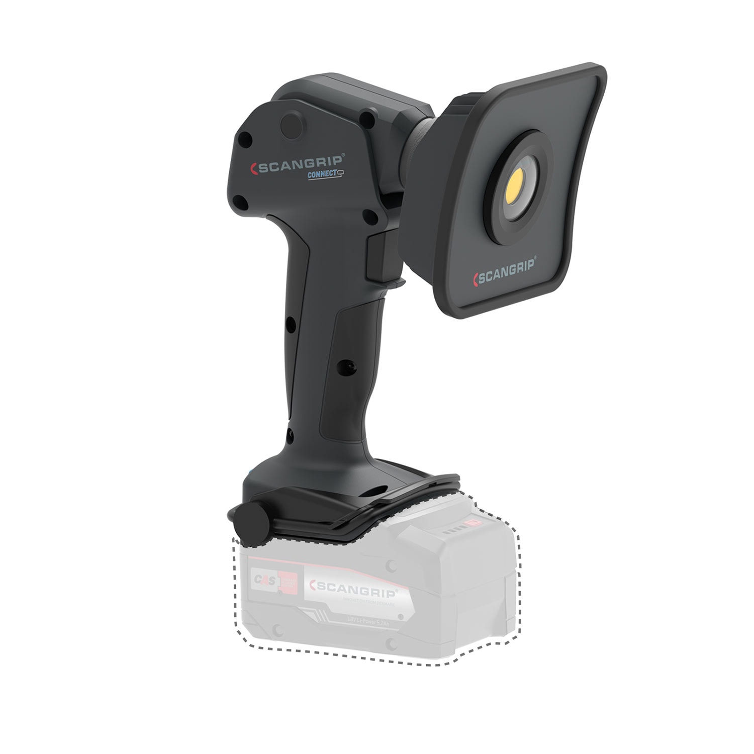 Scangrip Arbetslampa MultiLight Flood Connect 12-18V CAS-Batterier utan batteri och laddare