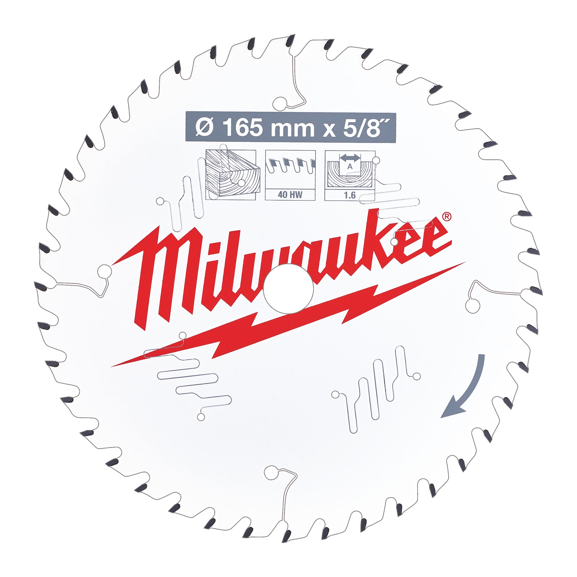 Milwaukee Cirkelsågkl. W165X15.87X1.6X40