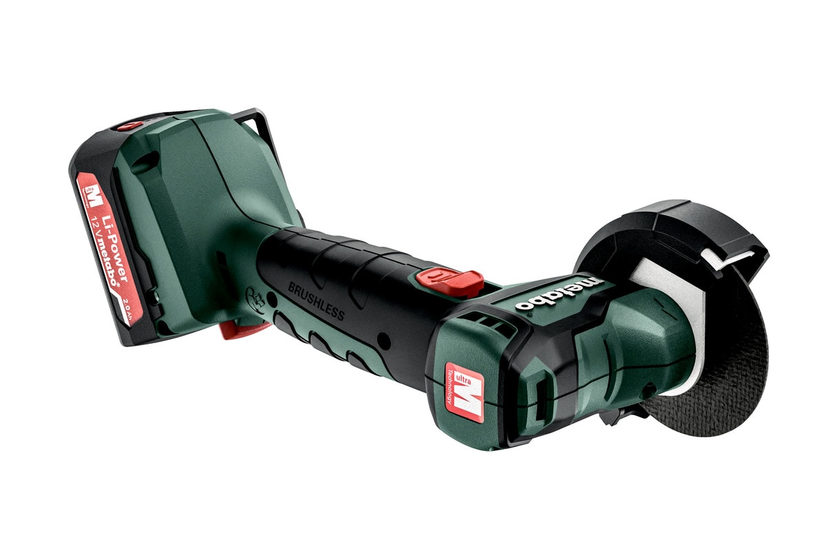 Metabo Vinkelslip PowerMaxx CC 12 BL med 2x2Ah batterier & laddare