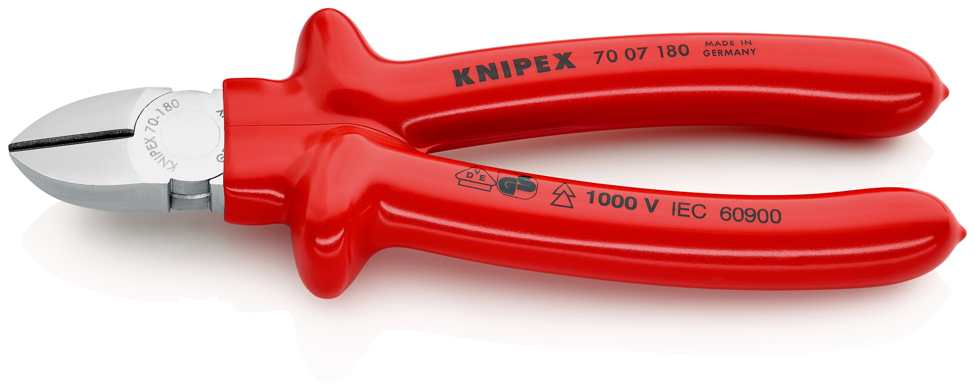Knipex Sidavbitare 7007180 180mm, kromad