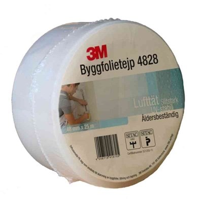 3M Byggfolietape 4828 (SITAC-godkjent), 50mm x 25m, 24 stk/krt