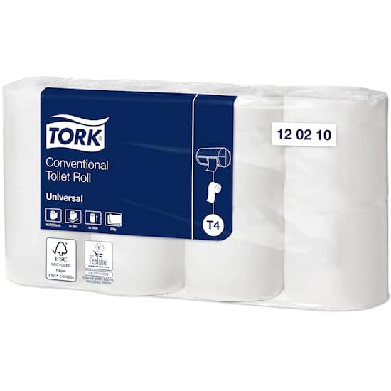 Tork WC-paperi T4 Universal 120210, 2-kerroksinen, luonnonvärinen 64 x 38,1 m