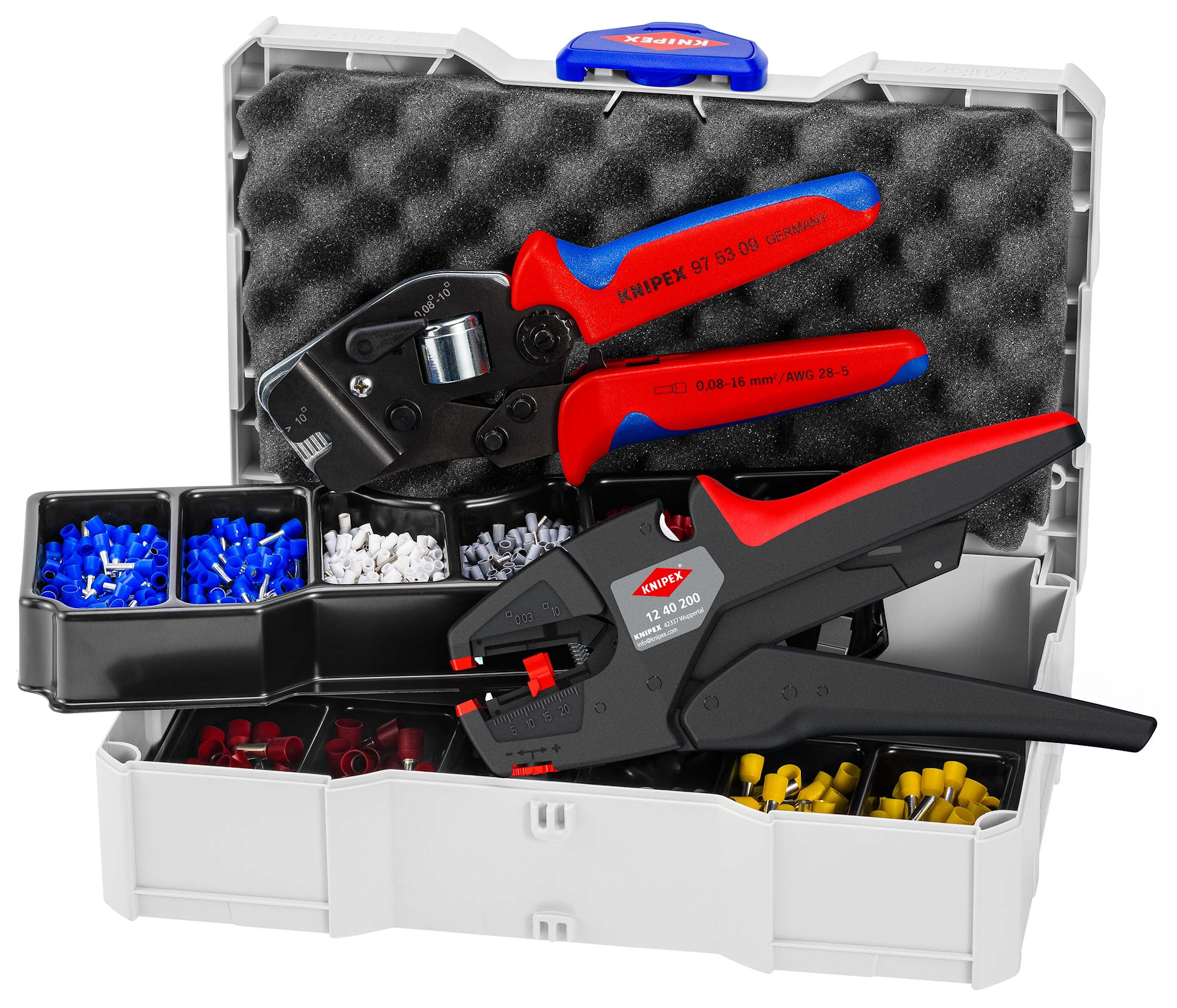 Knipex Ändhylssats 979016 med verktyg  1252 delar