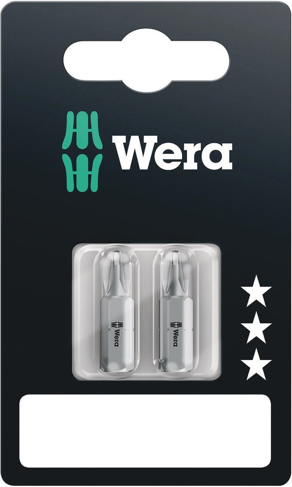 Wera Bits PZ x 25mm 2-pack