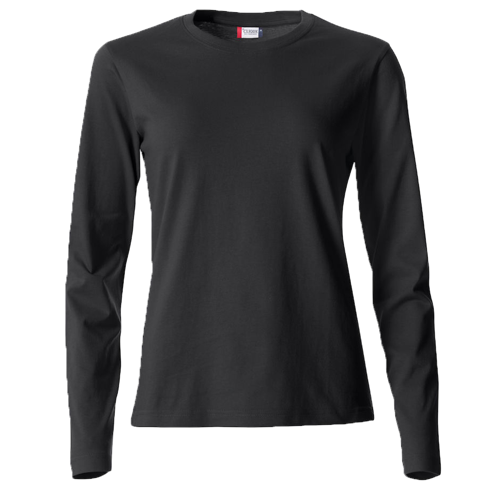 Clique Basic Naisten Pitkähihainen paita Musta