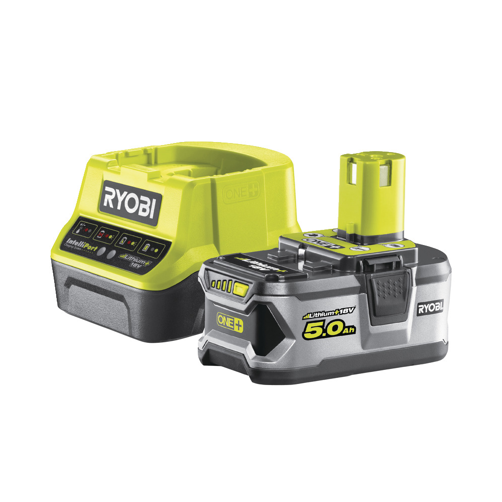 Ryobi RC18120-150 5,0 Ah Lithium+batteri och snabbladdare 18V