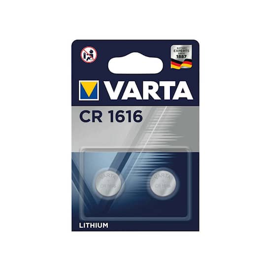 Varta battericelle CR1616 litium 2 stk/frp