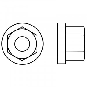 Arvid Nilsson Flensemutter 10  Ubehandlet UBox