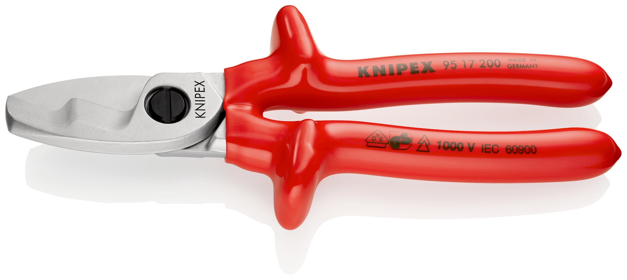 Knipex Kabelsax 9517200 200mm VDE, 20mm, med dubbelskär