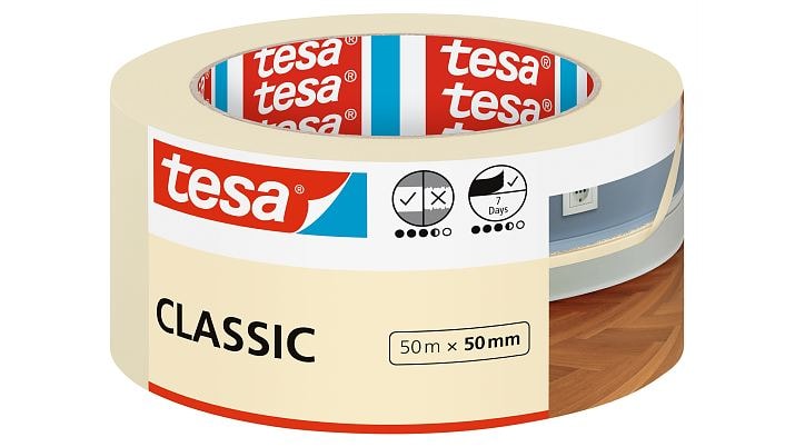 Tesa Maskeringstejp Classic 50m x 50mm
