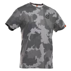 Husqvarna T-shirt Xplorer kort arm stålgrå/skogsmönstrad kamouflage