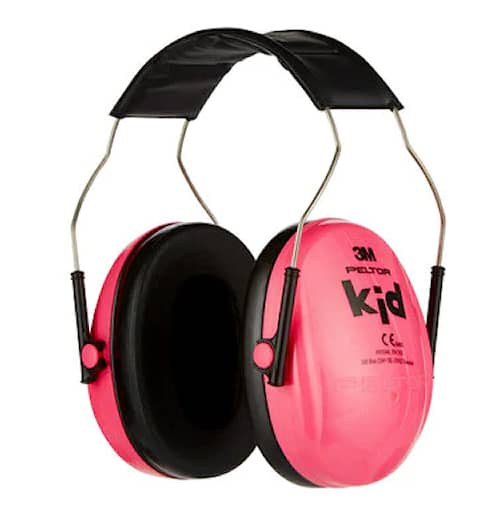 3M Peltor Kid høreværn til børn H510AK, lyserød (støjniveauer op til 87-98 dB)