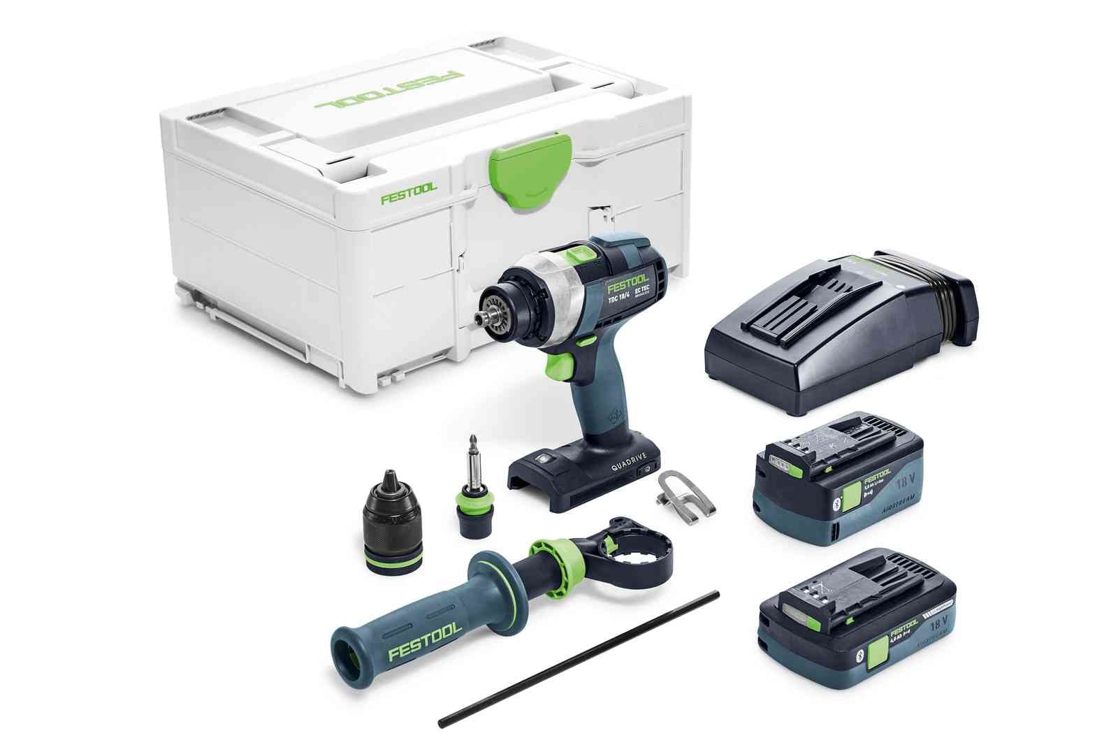 Festool Iskuporakone TDC 18/4 5,0/4,0 I-Plus QUADRIVE