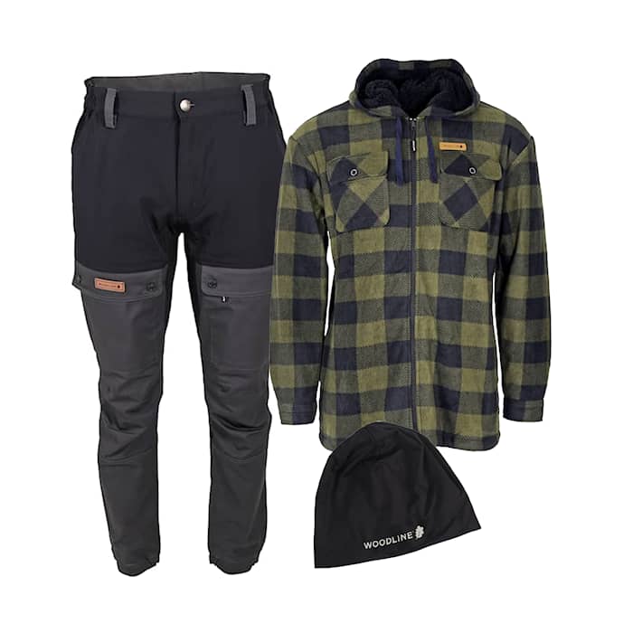 Woodline Fritidspaket Svart/Grå Herr