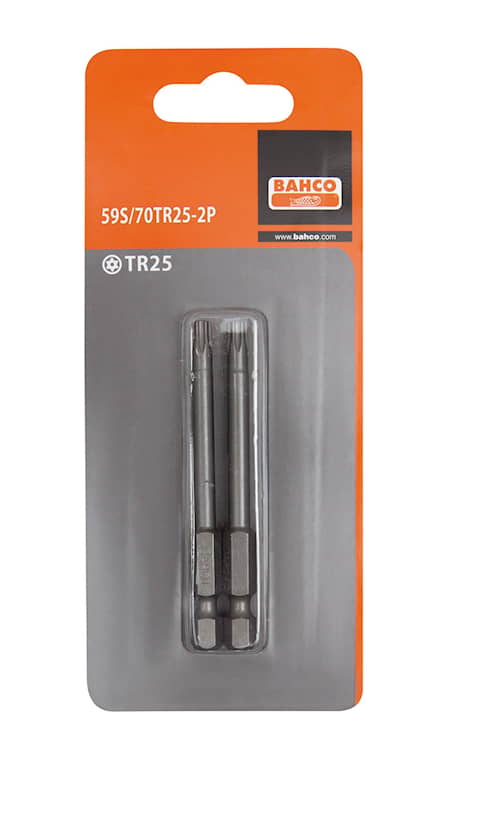 Bahco Bits 59S 1/4'' Torx TR 70mm 2-pack