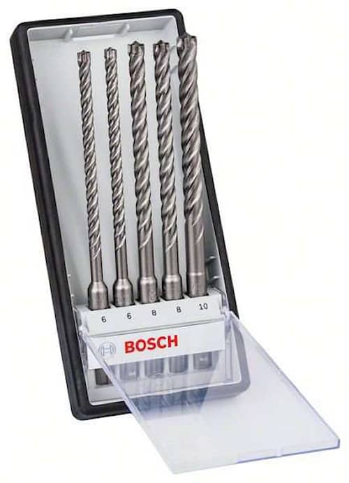 Bosch Hammerborsæt, SDS plus-7X med 5 dele, 6/6/8/8/10 mm