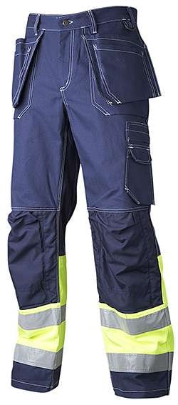 Top Swede Vyötäröhousut 2515 Luokka 1, laivastonsininen/keltainen, C154