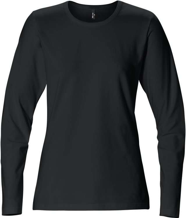 Acode T-shirt långärmad stretch 1927 ELA, dam Svart 2XL