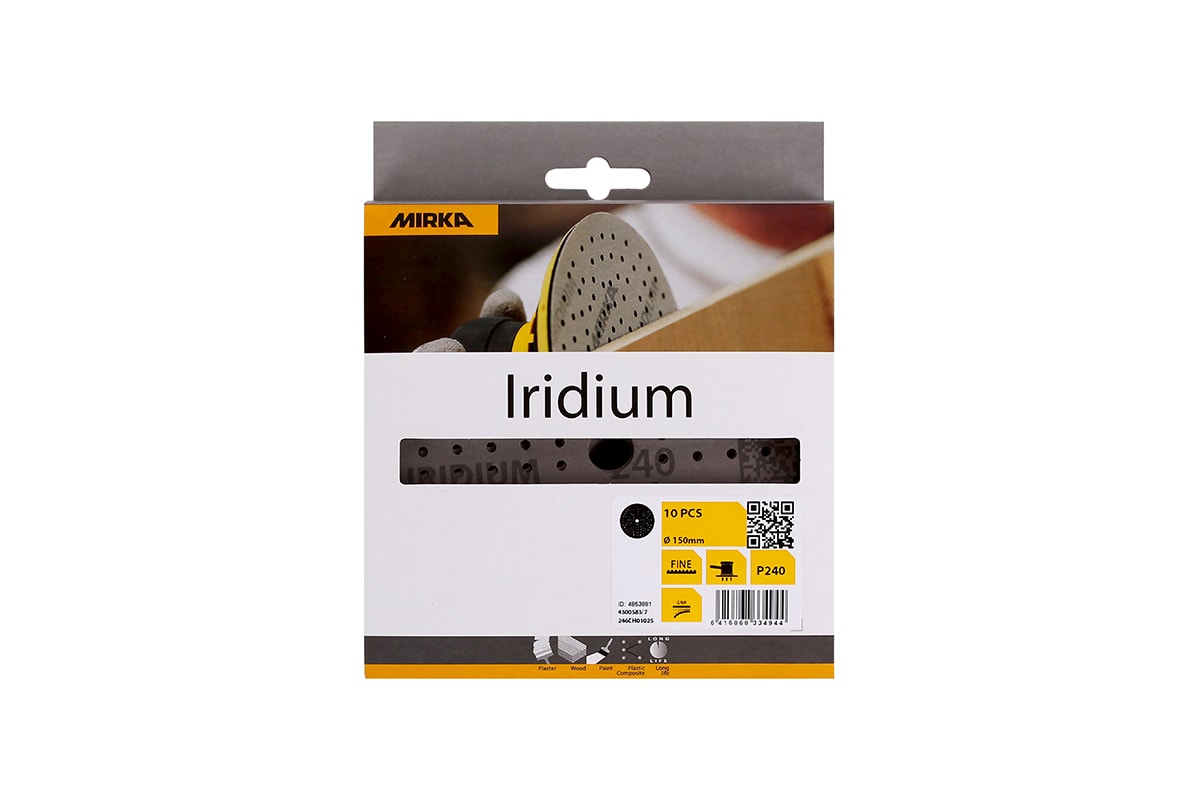 Mirka Sliperondell Iridium 150 mm Grip 121H