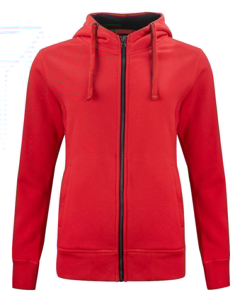 Clique Classic Hoody Fullzip Dam Röd