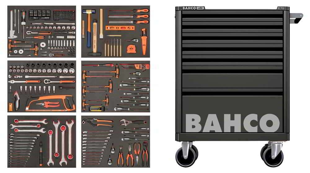 Bahco 26" Trolley With 6 Inlays LARGE