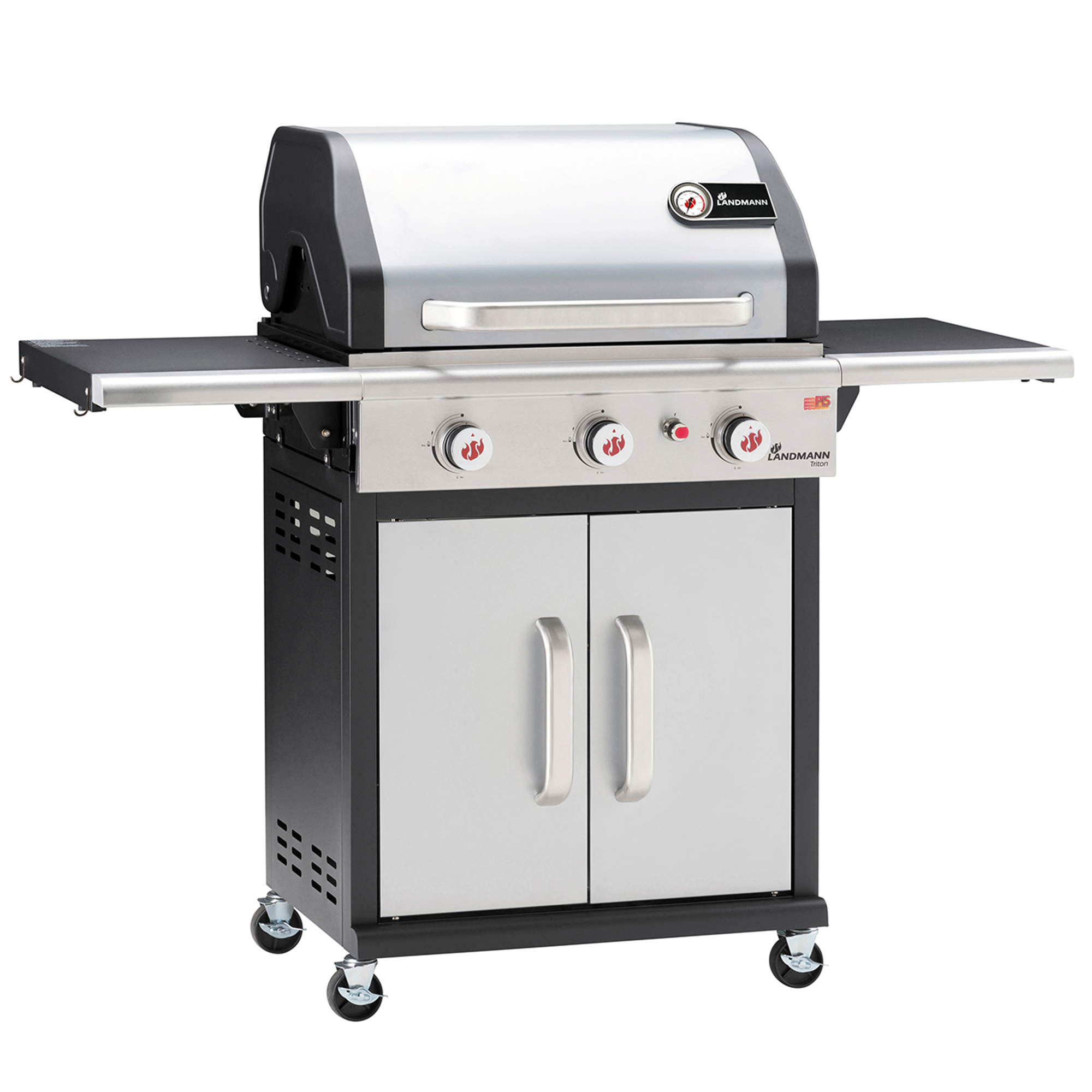 Landmann gassgrill Triton flexX PTS 3.0 i rustfritt stål -