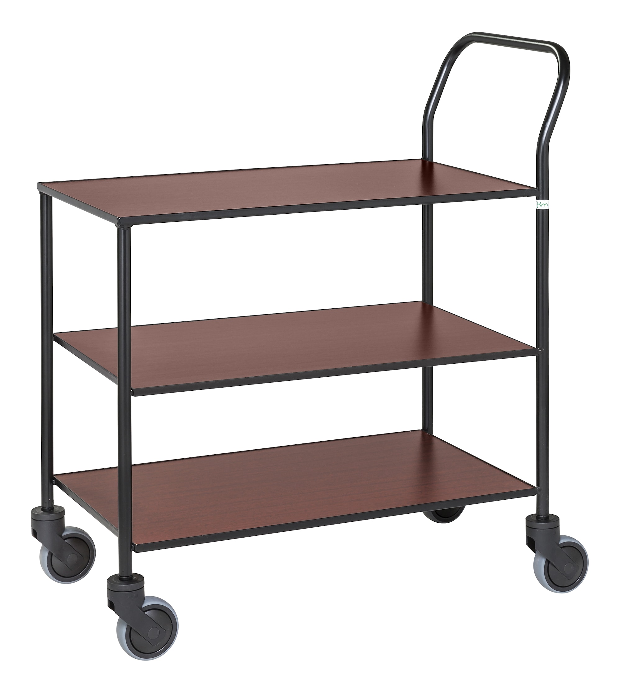 Designvaunu KM873-MAB, 3 tasoa, täyshitsattu, 840x430x970 mm, musta