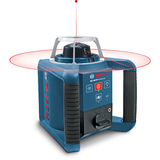 Bosch Pyörivä laser GRL 300 HV Professional kantolukussa tarvikkeen kanssa, tarvikesarja