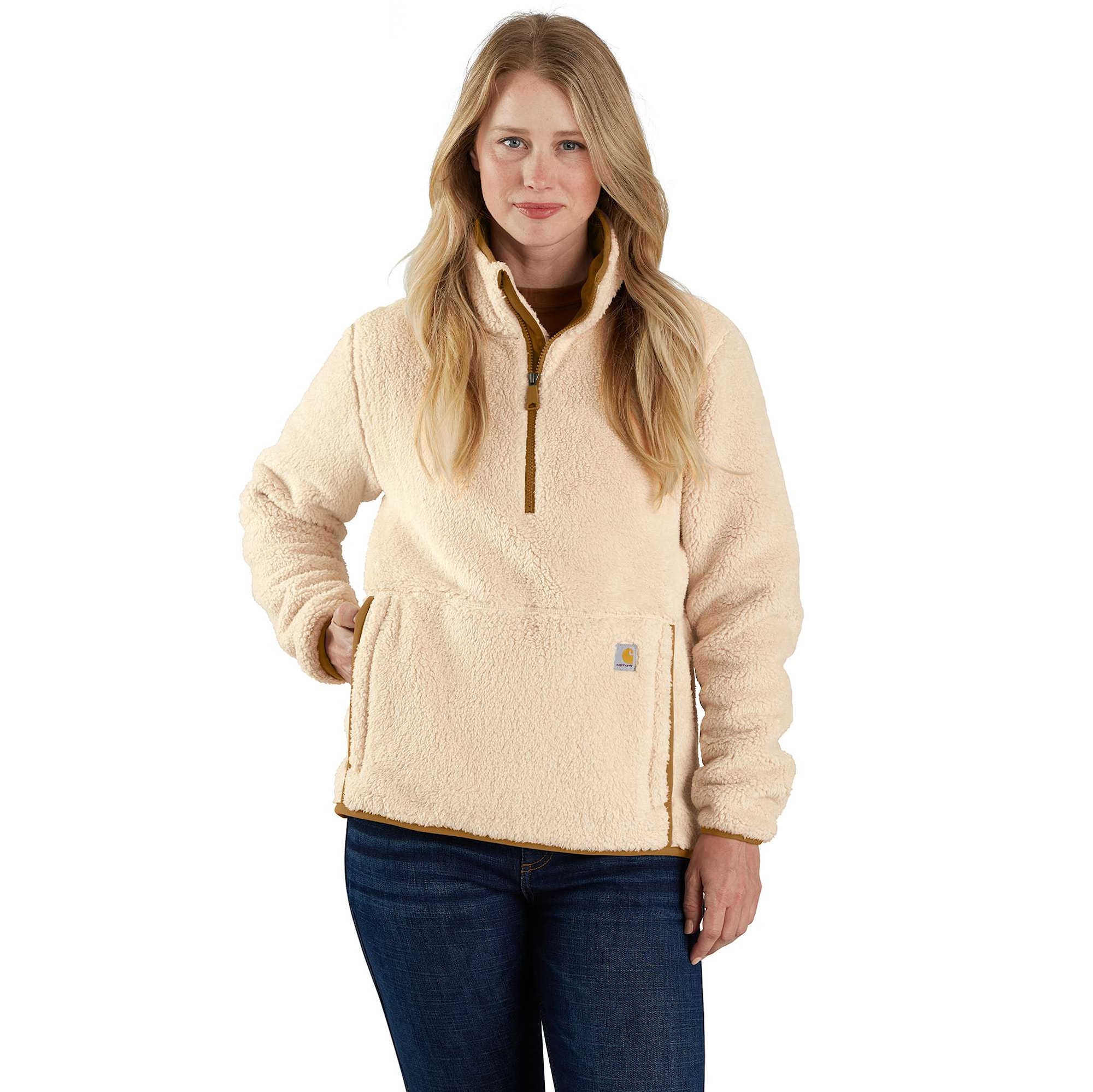 Carhartt Loose fit fleece pullover, Dam, Oat milk