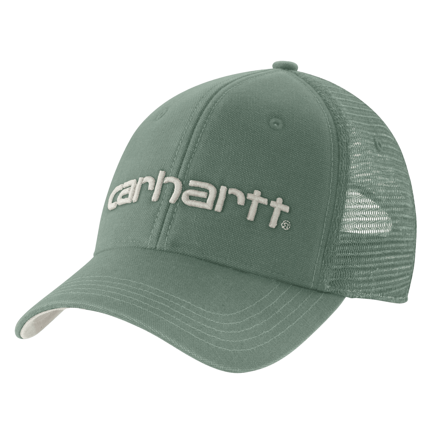 Carhartt Canvas Mesh-Back Logo Graphic Keps Herr Green Slate/Malt