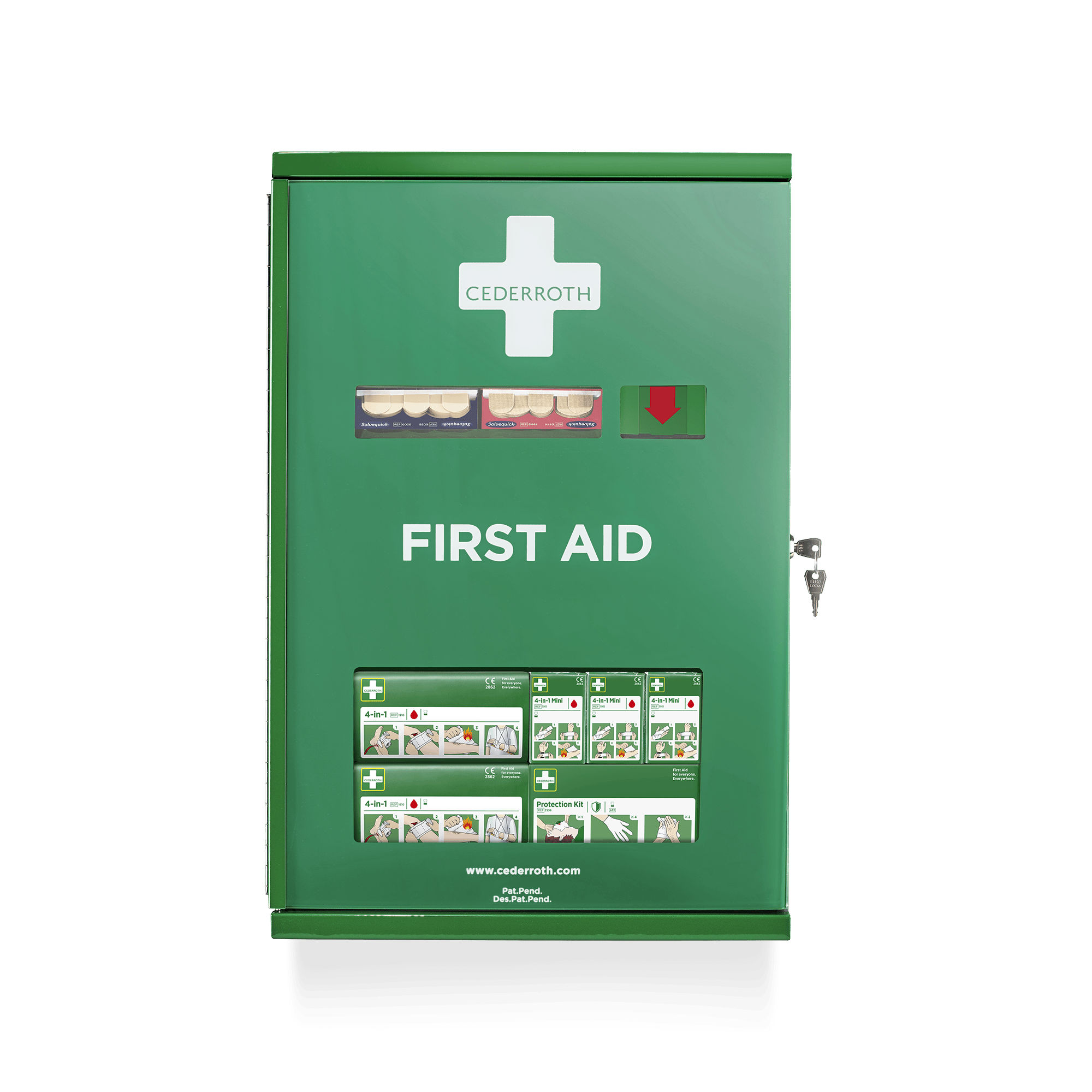 Cederroth Första Hjälpen-skåp med Dubbla Dörrar