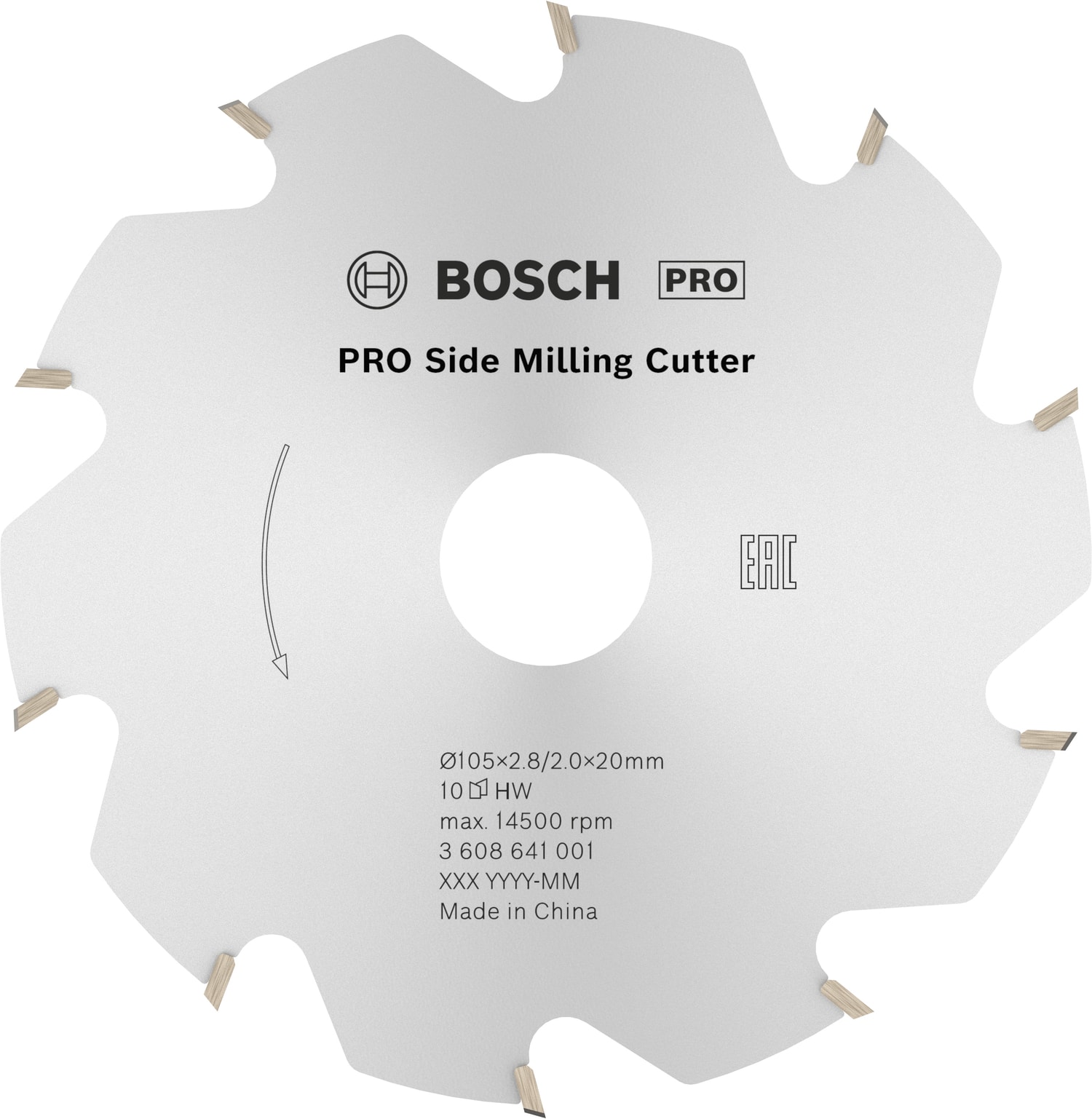 Bosch Skivfräs 10T 105X28mm