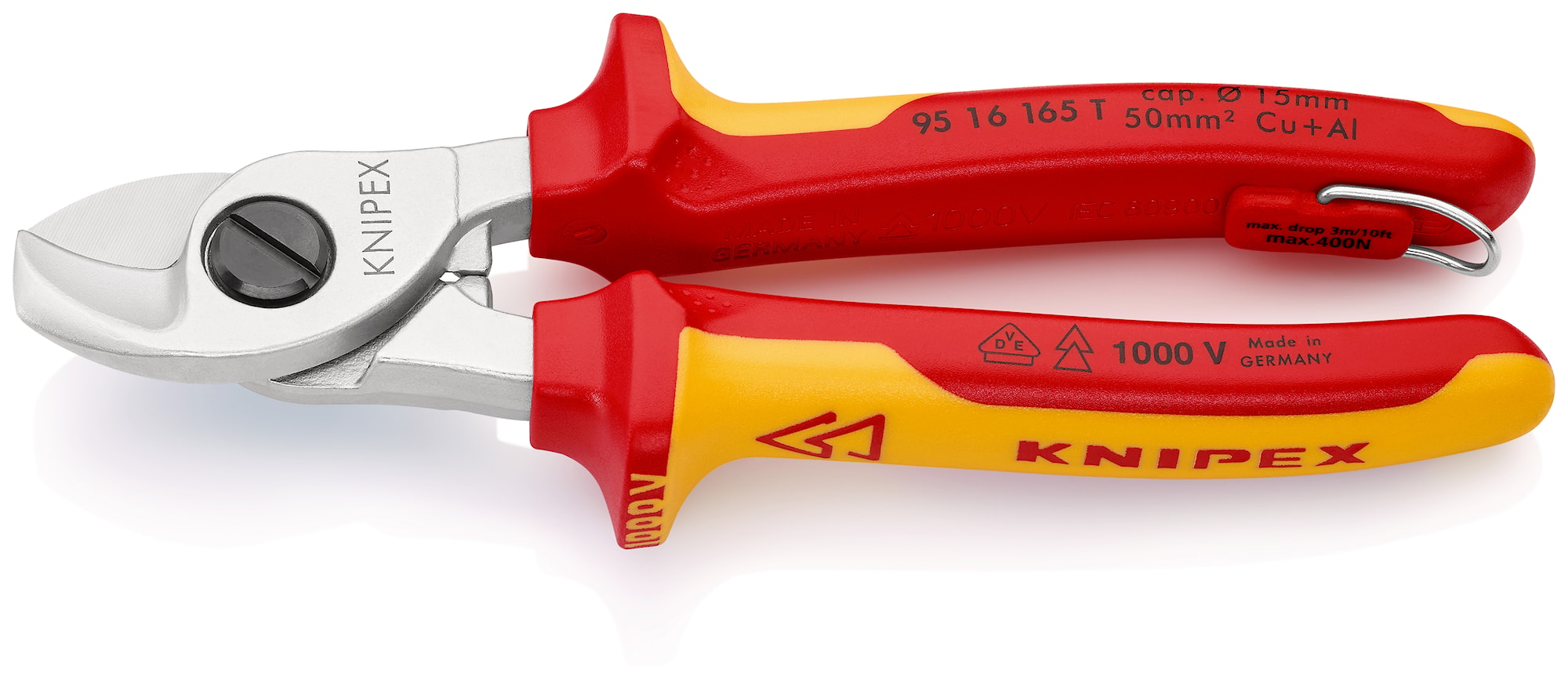 Knipex Kabelsax 9516165T 165mm VDE 2K
