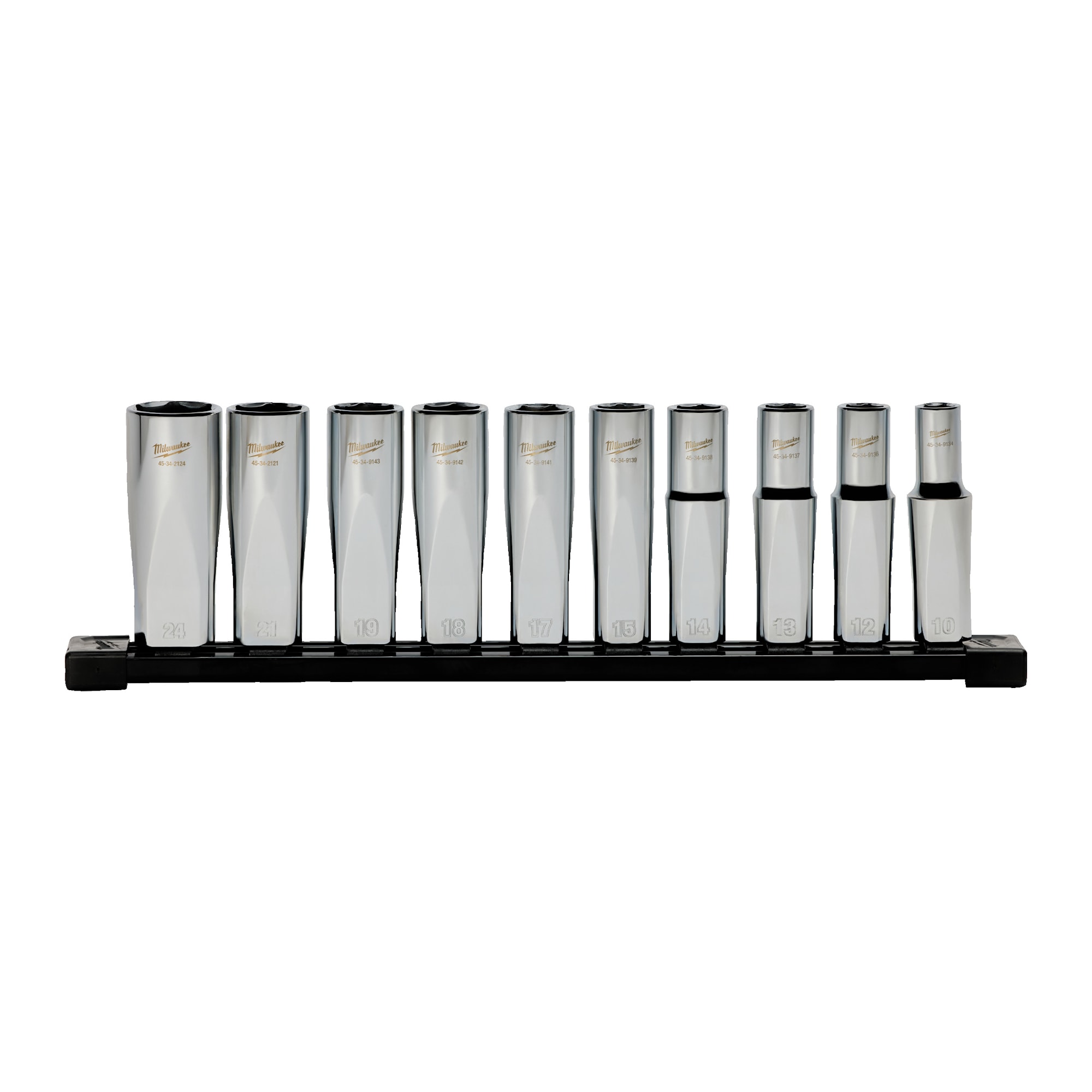 Milwaukee Hylsa Skena Lång 1/2" 10 delar
