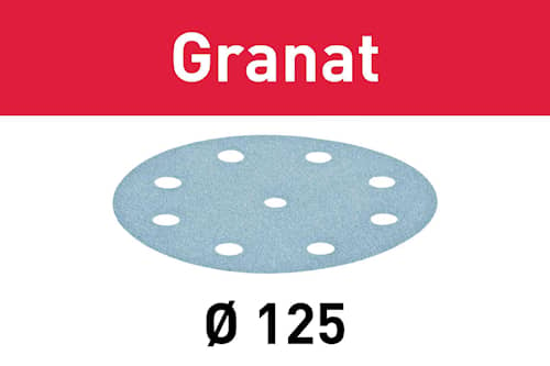 Festool Slippapper STF D125/8 P220 GR/10 Granat