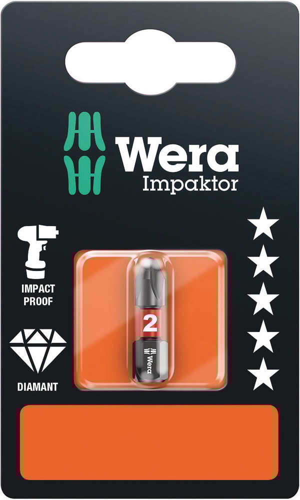 Wera Bits PH x 25mm Impaktor, 1-pack