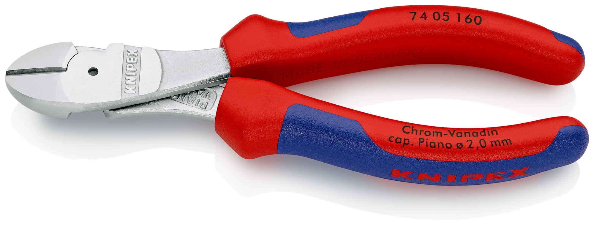 Knipex Kraftsidavbitare 7405 2K, kromad