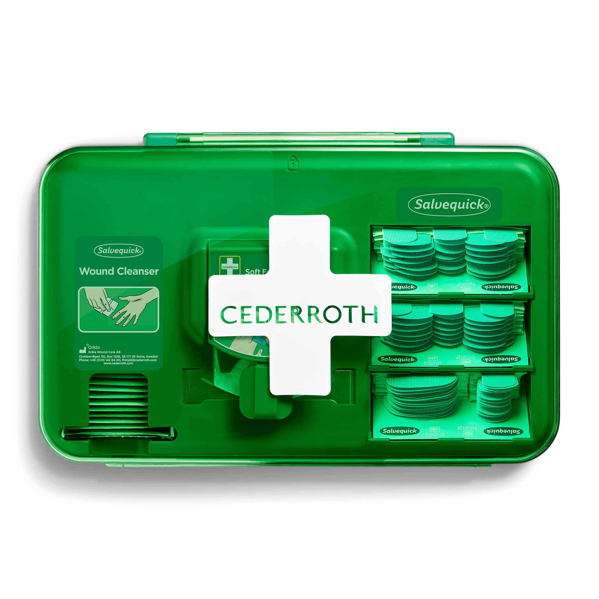 Cederroth Blue Dectectable Wound Care Dispenser