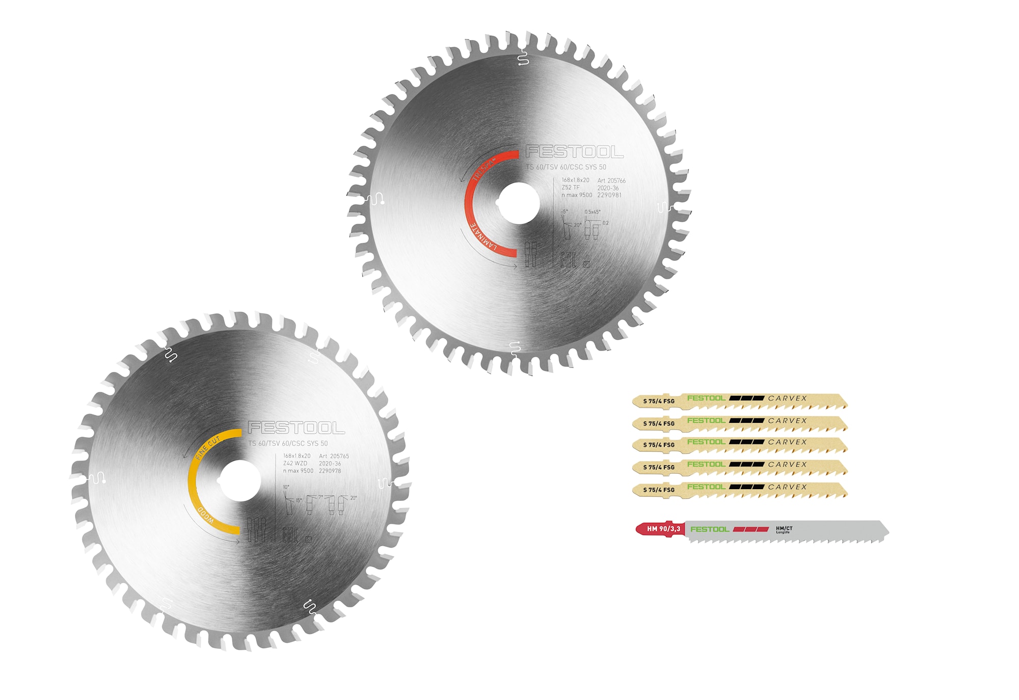 Festool Sågbladsset KSB-SORT/2 W/L 168x1,8