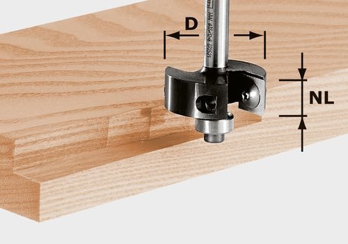 Festool Kääntöteräinen huullosjyrsin HW S8 D38/12