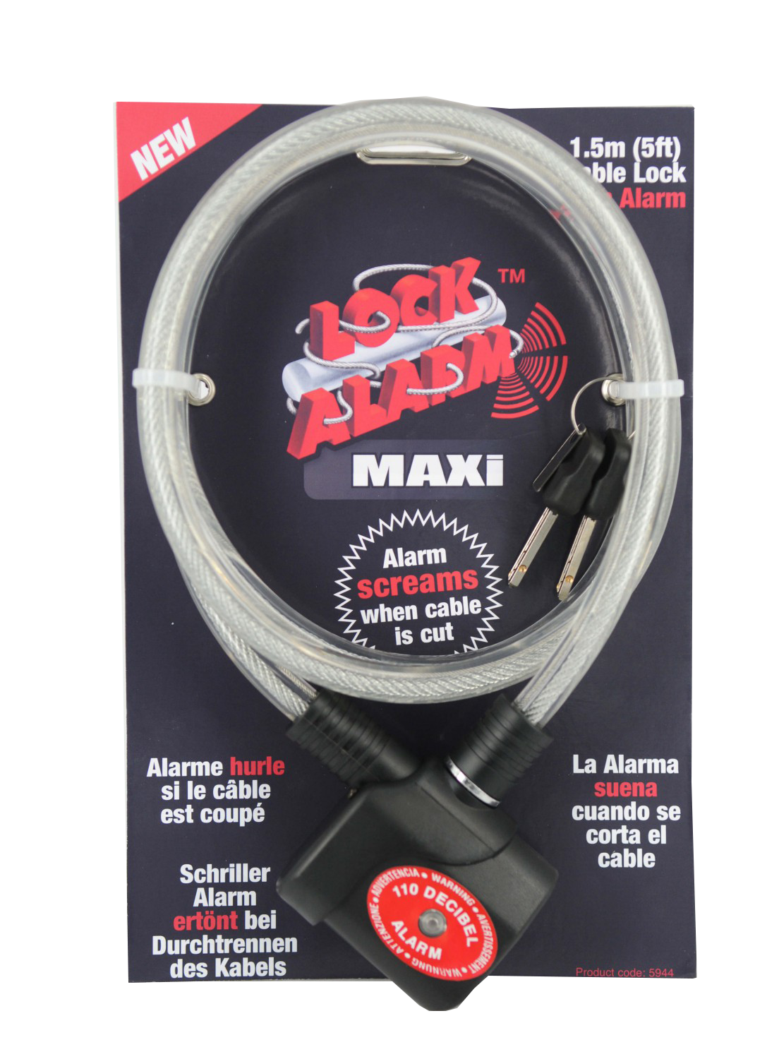 Lockalarm Maxi Lukko 1,5 M
