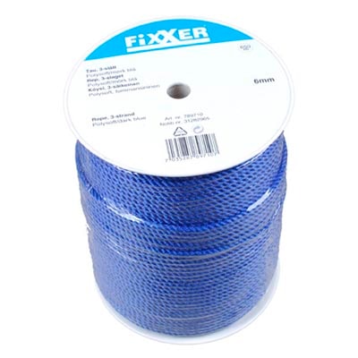 Fixxer Tågvirke 3-sl mörkblå 6mm