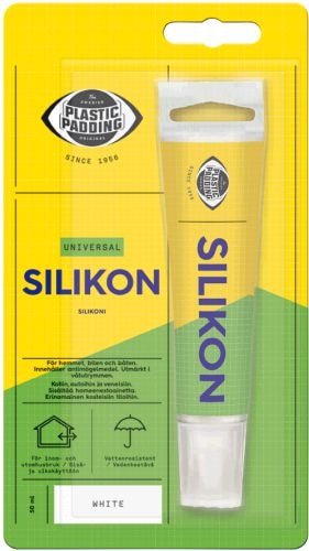 Plastic Padding Silikon vit 50ml