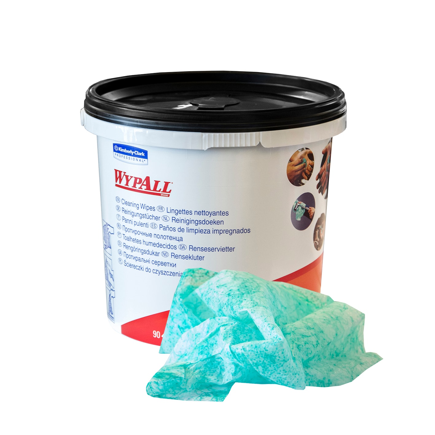 Ikaros Kluter i bøtte Wypall 90stk