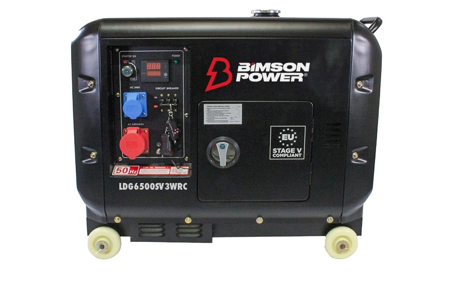 Warrior Elverk 5.5kW 3-fas diesel, trådlös fjärrkontroll